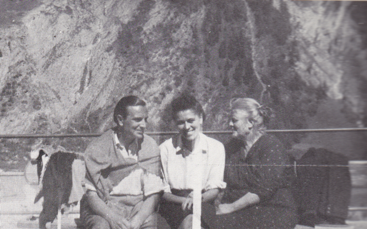 Carluccio con la moglie Eva e la mamma Giulia
