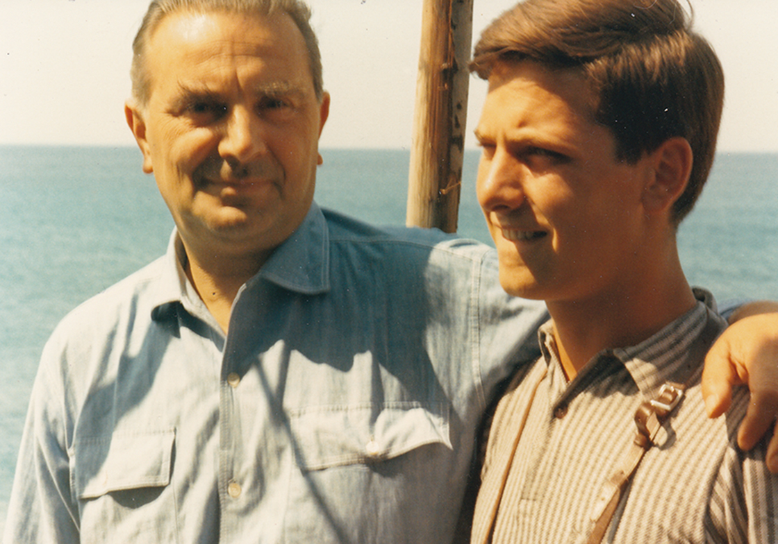 Carluccio col figlio Neri 1968